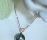 Precious Tahitian Pearl Diamond Pendant incl. Chain