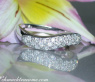 Curved Diamond Pavé Ring