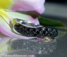 Curved Black Diamond Pavé Ring
