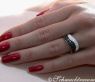 Curved Black Diamond Pavé Ring