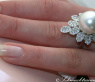 Südseeperle Ring mit Brillanten