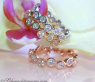 Three handsome stacking rings with diamonds