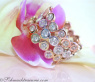 Three handsome stacking rings with diamonds