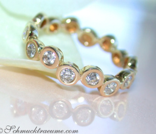 Timeless Diamond Eternity Ring in Yellow gold