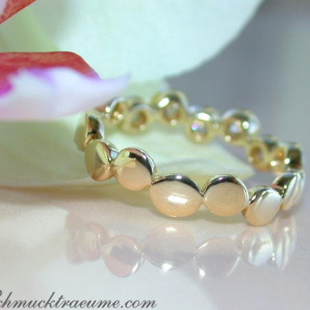 Brillanten Memory Ring in Gelbgold 585