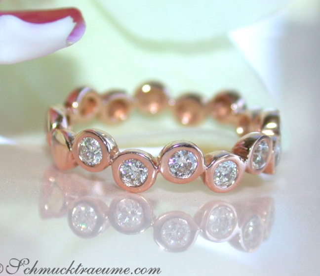 Timeless Diamond Eternity Ring in Rose gold Timeless Diamond Eternity Ring in Rose gold