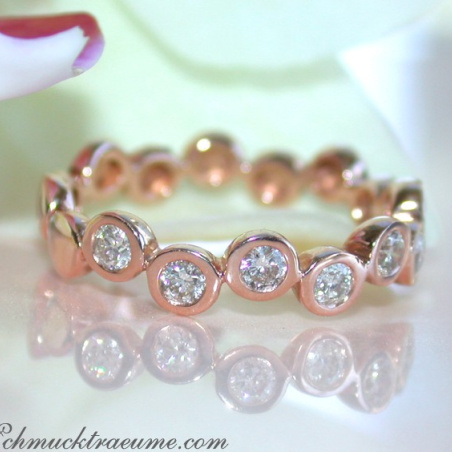 Timeless Diamond Eternity Ring in Rose gold