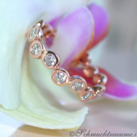 Timeless Diamond Eternity Ring in Rose gold