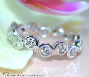 Timeless Diamond Eternity Ring in White gold