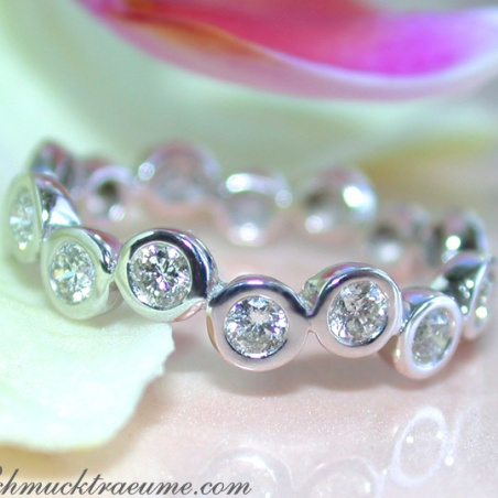 Timeless Diamond Eternity Ring in White gold