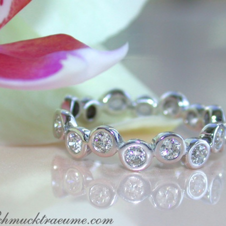 Timeless Diamond Eternity Ring in White gold