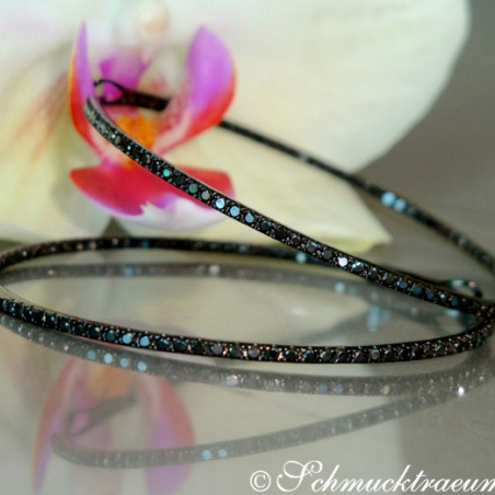 Striking Black Diamond Hoops (Ø 47 mm)