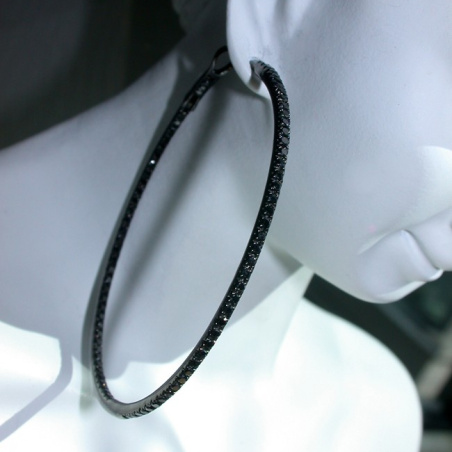 Striking Black Diamond Hoops (Ø 47 mm)