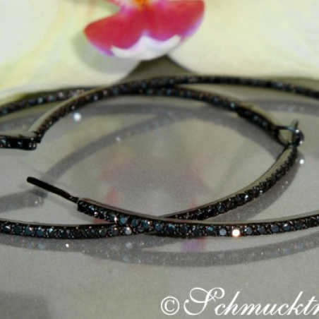 Striking Black Diamond Hoops (Ø 47 mm)