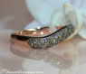 Curved Brown Diamond Pavé Ring