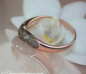 Curved Brown Diamond Pavé Ring