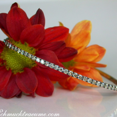 Timeless Bangle with Natural Brown Diamonds