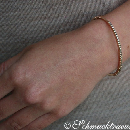 Timeless Bangle with Natural Brown Diamonds