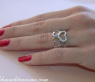 Enchanting Diamond Heart Ring