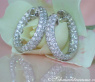Stately Diamond Pavé Hoops (Ø 24 mm)