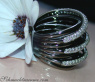 Multirow Black & White Diamond Ring