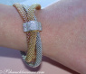Stately "Cord" Bracelet with Diamonds
