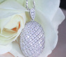 Glorious Diamond Pendant in White gold 18k