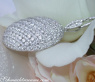 Glorious Diamond Pendant in White gold 18k