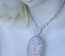 Glorious Diamond Pendant in White gold 18k
