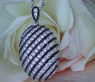 Glorious Black & White Diamond Pendant