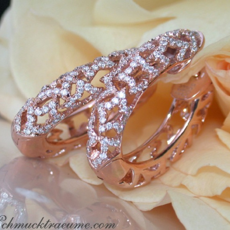 Exceptional Diamond Hoops (Star Design)