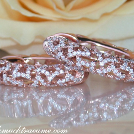 Exceptional Diamond Hoops (Star Design)