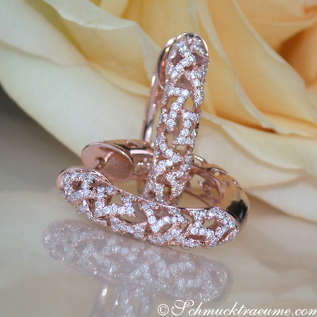 Exceptional Diamond Hoops (Star Design)
