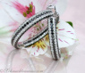 Extravagant Black & White Diamond Hoops