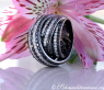 Stately Black & White Diamond Ring