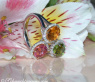 Feminine Tourmaline Ring with Diamonds