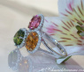Feminine Tourmaline Ring with Diamonds