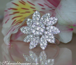 Fantastic Diamond Blossom Ring