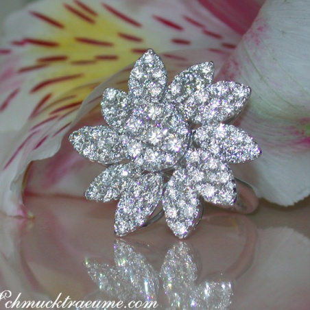 Fantastic Diamond Blossom Ring