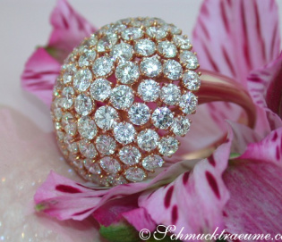 Unique Diamond "Mushroom" Style Ring