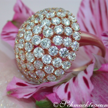 Unique Diamond "Mushroom" Style Ring