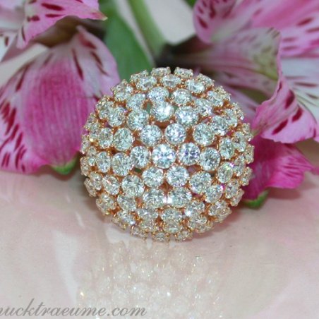 Unique Diamond "Mushroom" Style Ring