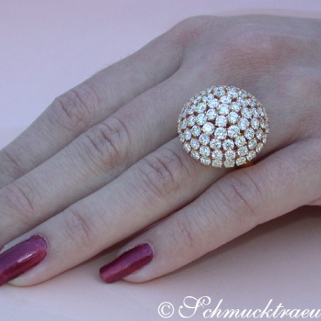 Unique Diamond "Mushroom" Style Ring
