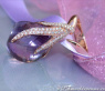 Glorious Amethyst Ring with Diamonds