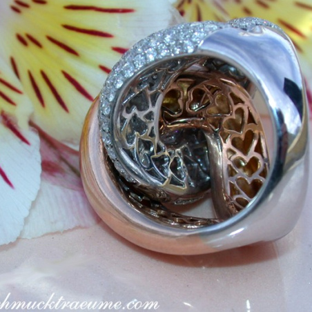 Verschlungener Brillanten Ring