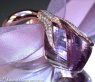 Glorious Amethyst Ring with Diamonds