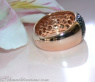 Interesting Wave Style Black & White Diamond Ring