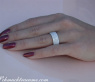 Extra Flat Diamond Eternity Ring in White gold 18k