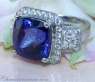 AAA Tansanit Ring mit Brillanten