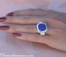 AAA Tansanit Ring mit Brillanten